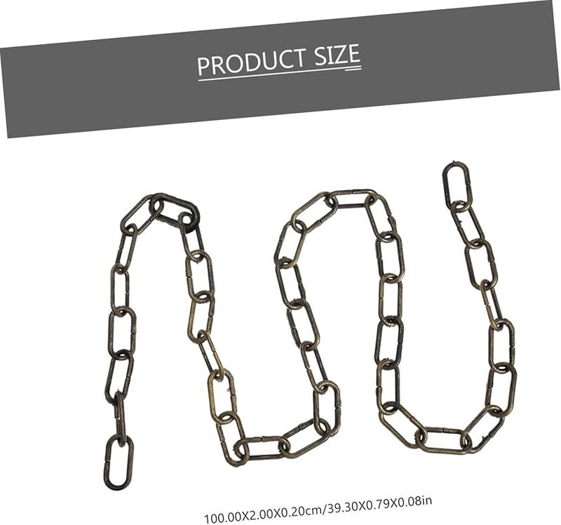 Golden Plastic Chain Prop Halloween Decorations Durable Rustic Costume Accessory - Image 5